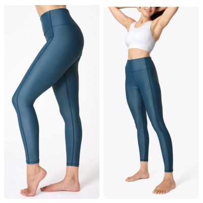 Sweaty Betty Teal Blue High Waisted Full Length High Shine Leggings Large